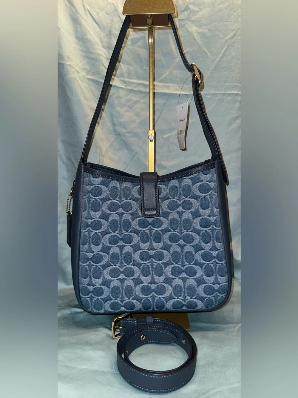 Coach CDB98 Hadley Convertible Crossbody Bag in Signature Denim - Picture 5 of 15